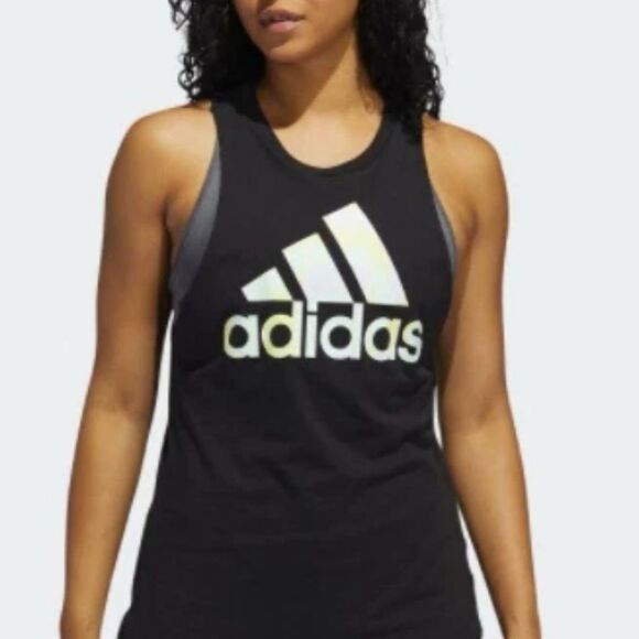 Adidas Women's Universe Black/Tie Dye Tank Top Size XL - Picture 1 of 8